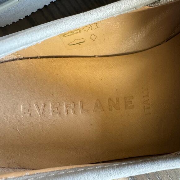 Everlane Street Shoe Grey Suede Nubuck Leather Loafer Size 6.5 - Picture 5 of 7